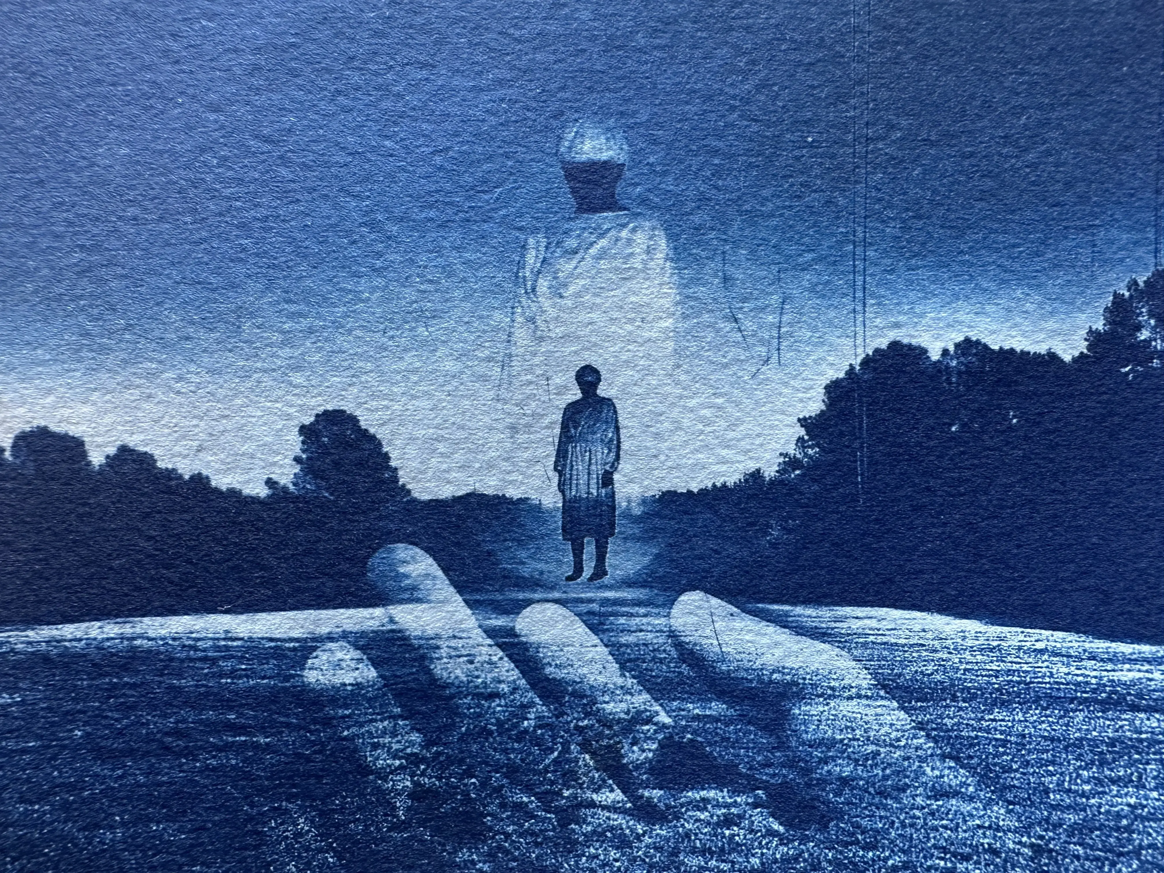 Cyanotype work by HI Green